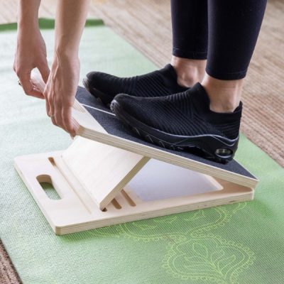 Bolest lýtek a ztuhlé kotníky - 5úrovňová dřevěná nakloněná deska | FLEXBOARD